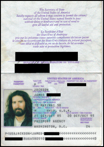 My 1985 passport